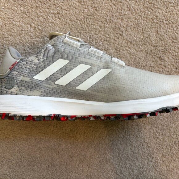 Adidas Spikeless Golf Shoes S2G SL BOA Men's Size 8.5 Waterproof Gray White - Picture 6 of 10